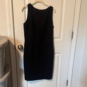 J. Crew Classic Black Midi Dress